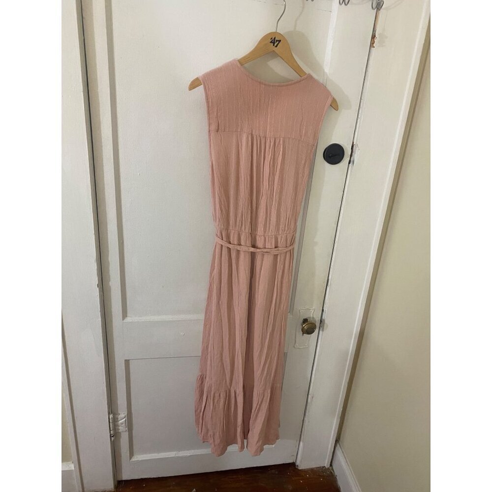 Knox Rose Women's Boho Maxi Wrap Dusty Pink Maxi Dress - XL - Picture 3 of 11